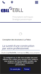 Mobile Screenshot of ebll-etudes-batiment.com